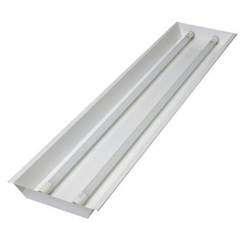 Luminária de Embutir Retangular Aberta Sem Refletor – Para TuboLED 2x18W