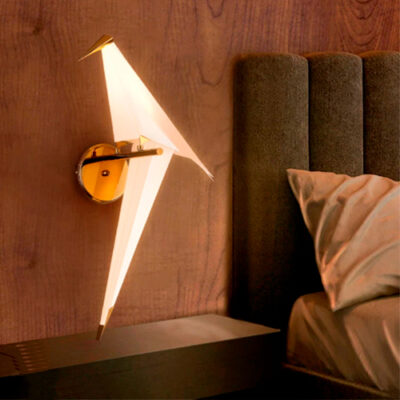 Luminária de Parede Arandela Moderna Ave Dobradura com 1 Pássaro - LED Integrado