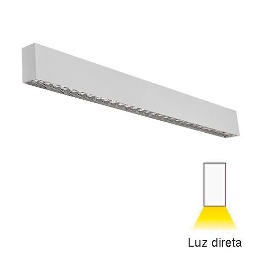 Luminária de Sobrepor Arandela com Aletas Alto Brilho – LED Integrado 70W