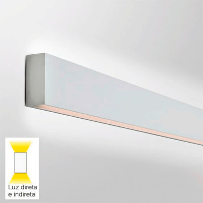 Luminária de Sobrepor Arandela com Difusor de Acrílico – LED Integrado 18W