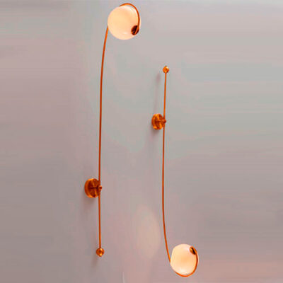 Luminária de Sobrepor Plafon/Arandela Nemo Bronze com Globo de Vidro