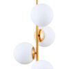 Lustre Pendente Moderno Bonastra Vertical com 6 Globos de Vidro