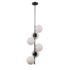 Lustre Pendente Moderno Bonastra Vertical com 6 Globos de Vidro