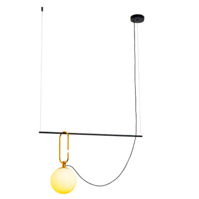 Lustre Pendente Moderno Botarell com Globo de Vidro