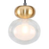 Lustre Pendente Moderno Ginestar com 5 Globos de Vidro