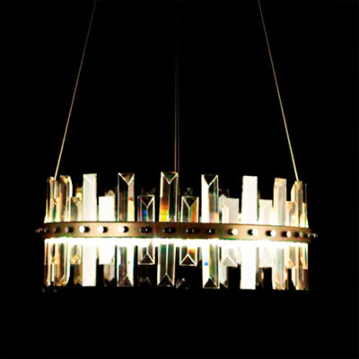 Lustre de Cristal Moderno Castell 2 – LED Integrado