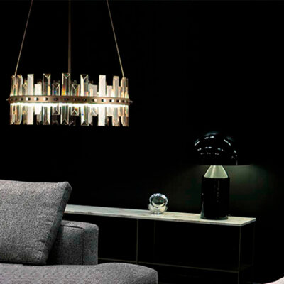 Lustre de Cristal Moderno Castell – LED Integrado