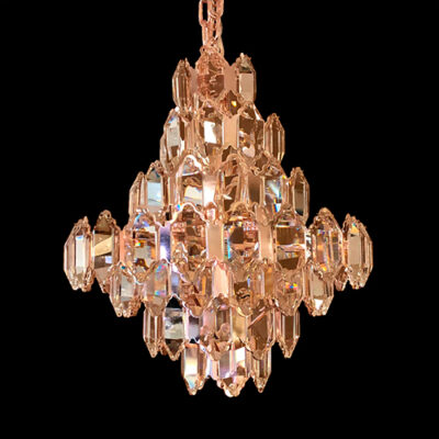 Lustre de Cristal Redondo Cactus Moderno