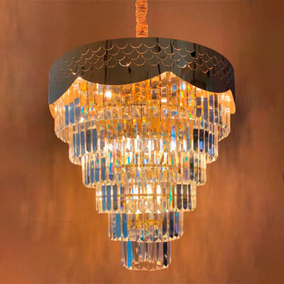 Lustre de Cristal Redondo Scale Moderno