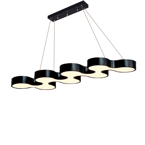 Pendente Ameba de Madeira 8 Pontas – LED Integrado