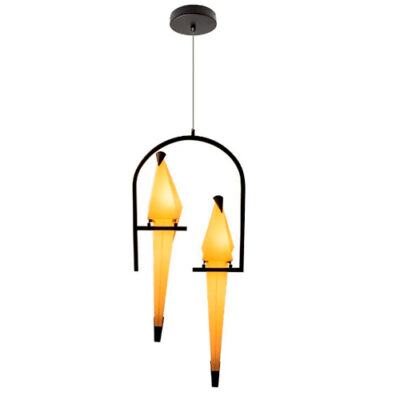 Pendente Moderno Ave Dobradura com 2 Pássaros – LED Integrado