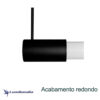 Pendente Tubular para 2 Lâmpadas Tubo LED 1 Canopla