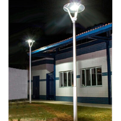 Poste de Luz Urbano Ilha Redondo com Módulo de LED INTEGRADO