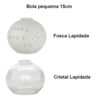 Lustre Pendente de Bronze 3 Tulipas ou Bola Americana