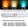 Luminária Hermética 4-TuboLED 18W