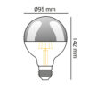 Lâmpada LED Refletora Cromada - globo
