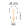 Lâmpada Filamento LED - ST64