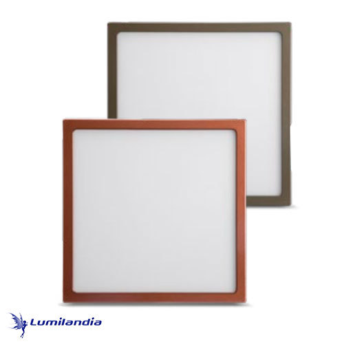 Painel LED de Sobrepor Cobre ou Chumbo Quadrado - Produto Nacional