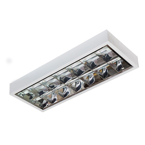 Luminária Sobrepor Aletas Alto Brilho 2x9W