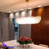 Lustre de Cristal Pendente Retangular Cristal K9 14mm