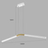 Lustre Moderno "V" Slim - LED INTEGRADO