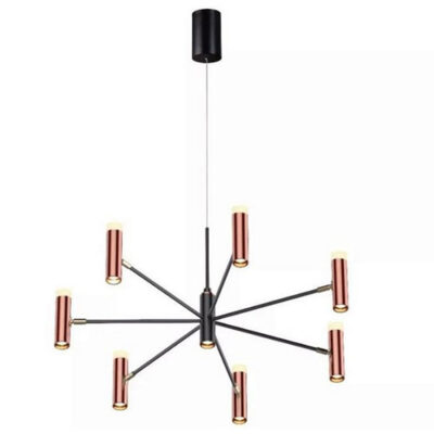 Lustre Pendente Moderno Pipes 7 Tubos - LED Integrado