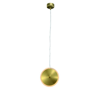 Pendente Moderno Disc II Bronze - LED INTEGRADO