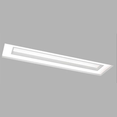 Luminária de Embutir Caoa Retangular No-Frame com Difusor e Centro recuado