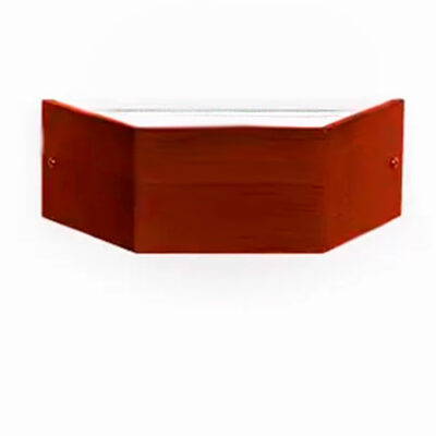 arandela madeira 3 lados para lampada led