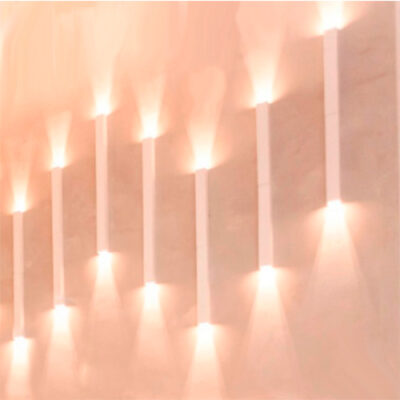 Luminária de Parede Arandela de Madeira Reta Quadrada para Lâmpada LED
