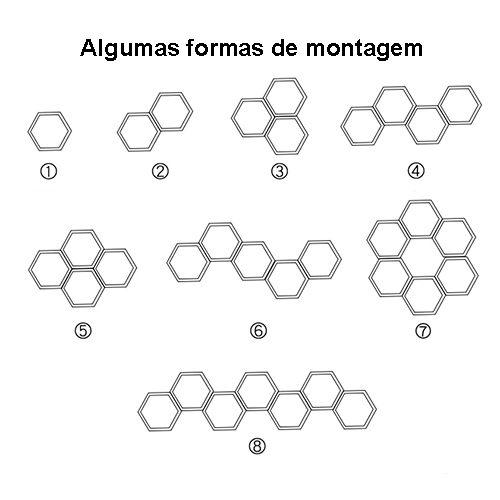 Luminária Plafon de Madeira Sextavado - LED Integrado - Opções de Montagem