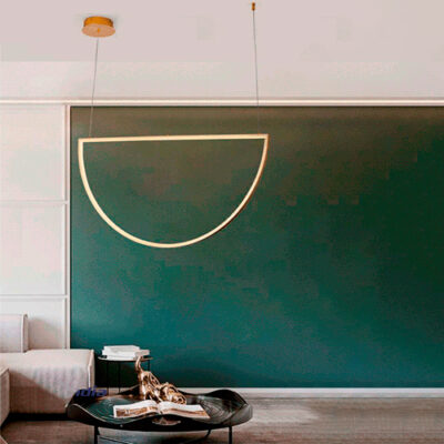 Lustre Moderno Princess Arco com LED Integrado