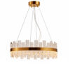 Lustre Moderno de Cristal King Redondo com LED Integrado