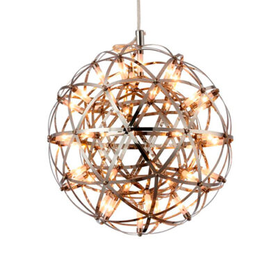 Lustre Pendente Moderno Eletron Globo com LED Integrado