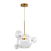 Pendente Moderno Month Globos de Vidro com LED Integrado