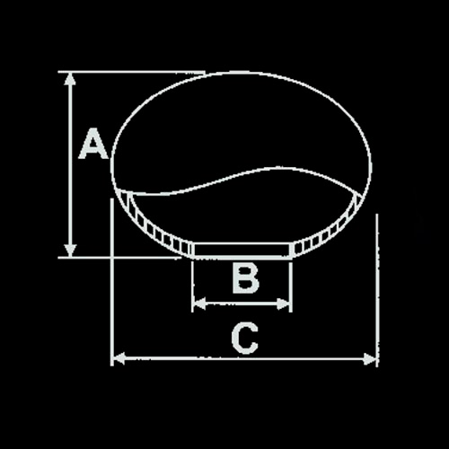 Globo Plástico Oval para Postes de Jardim 12x38cm – Sem Colar