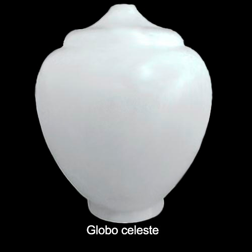 Globo Plástico para Poste/Luminárias Celeste Portugal – Com Colar