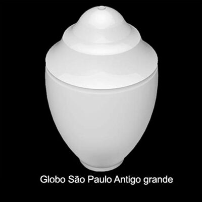Globo Plástico para Poste/Luminárias Republicano Grande – São Paulo Antigo