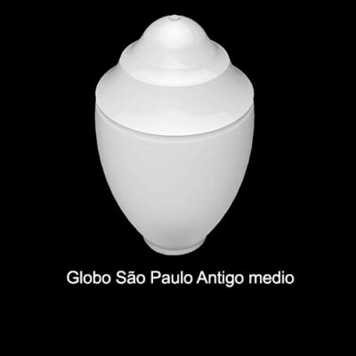 Globo Plástico para Poste/Luminárias Republicano Médio – São Paulo Antigo