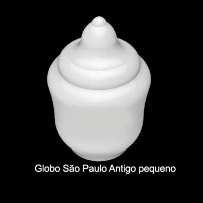 Globo Plástico para Poste/Luminárias Republicano Pequeno – São Paulo Antigo