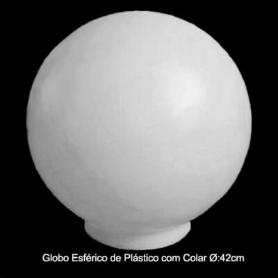 Globo Plástico para Postes de Jardim 15x42cm – Com Colar