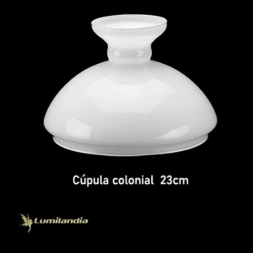 Cúpula Colonial de Vidro Ø23,5cm