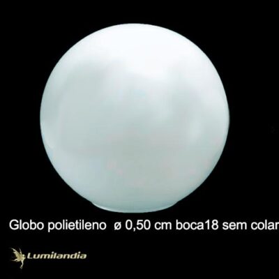 Globo Plástico para Postes de Jardim 18x50cm - Sem Colar
