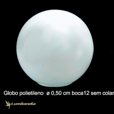Globo Plástico para Postes de Jardim 12x50cm - Sem Colar