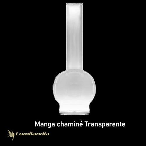 Tulipa Manga Chaminé de Vidro Transparente