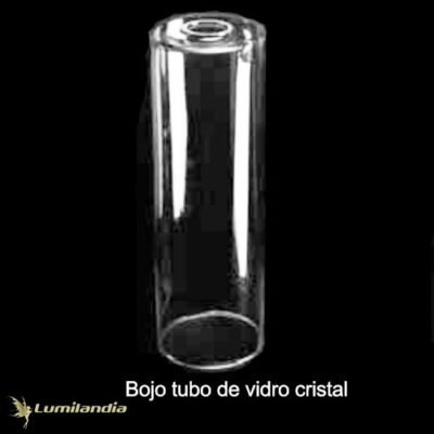 Cúpula de Vidro para Luminária Tubo Bojo Transparente
