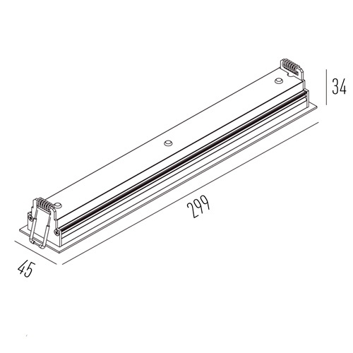 Luminária de Embutir Picolo com Aba Difusa 12W