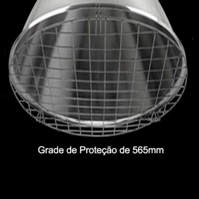 Grade de Proteção para Lâmpada Luminária Industrial Grande