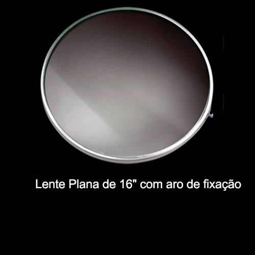 Lente Circular Plana 16" com Moldura