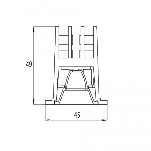 Luminária de Teto Plafon Downlight Veneza Frame 10W